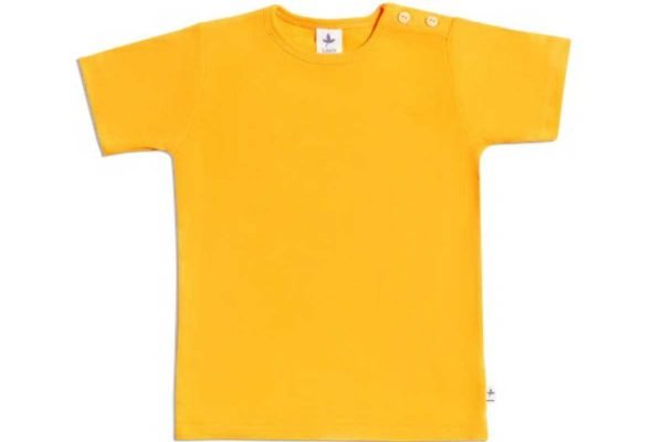 Leela Cotton Shirt kurzarm gelb